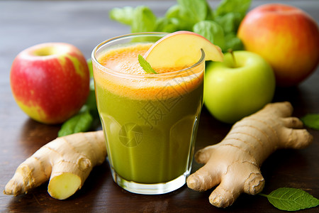 营养健康果蔬汁背景图片