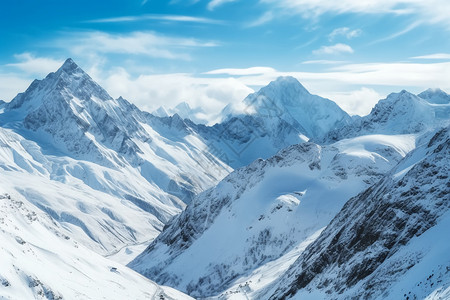 冰雪与高山的景色图片