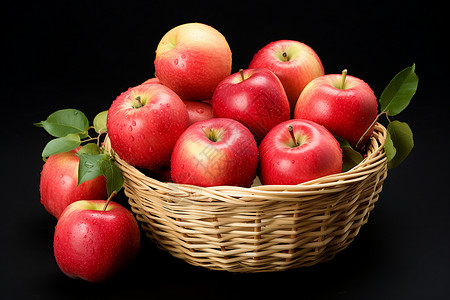 一篮苹果一篮美味的苹果背景