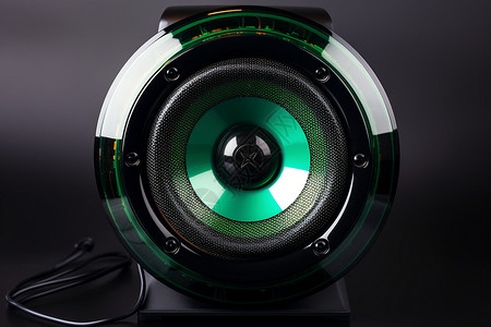 绿灯扬声器背景图片