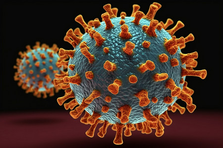 黄色冠状病毒图片