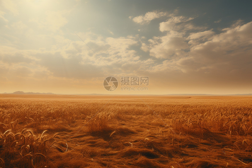 尘土飞扬的农田图片