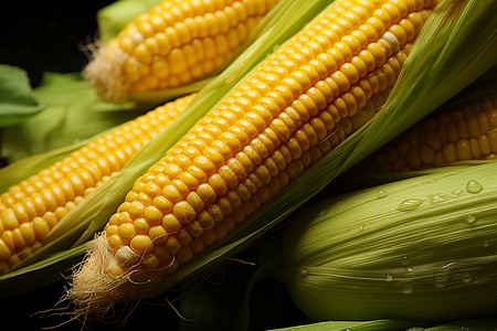 成熟的新鲜玉米图片