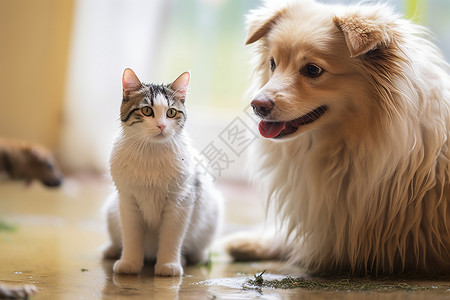 宠物的友情背景图片