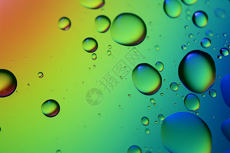 彩虹纯净水滴背景图片