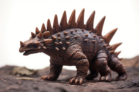 剑龙史前巨兽恐龙模型背景