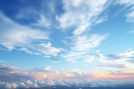 天空中的多云景观高清图片