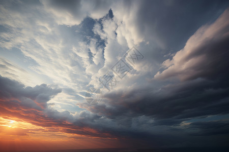 暴雨前的云层景观图片