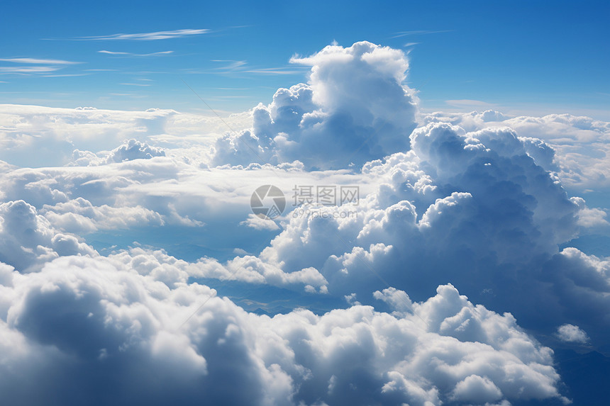 天空中的积云图片
