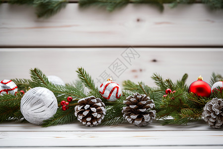 庆祝圣诞节的圣诞树装饰背景背景图片