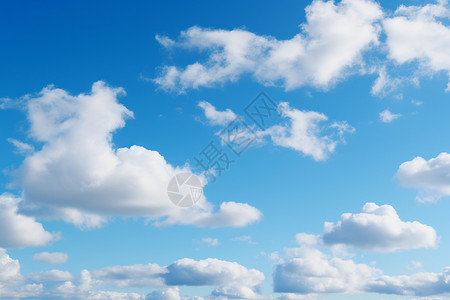 美丽的白云天空背景图片