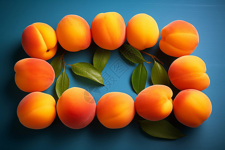 桌面上的杏子背景图片