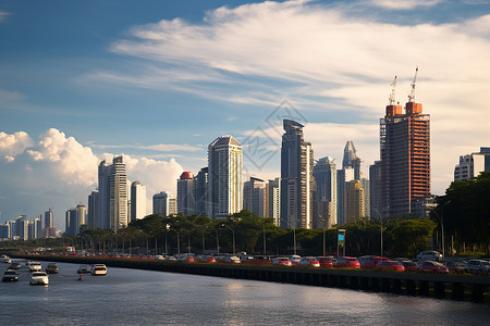 在流上播放横跨在河流上的一座桥背景