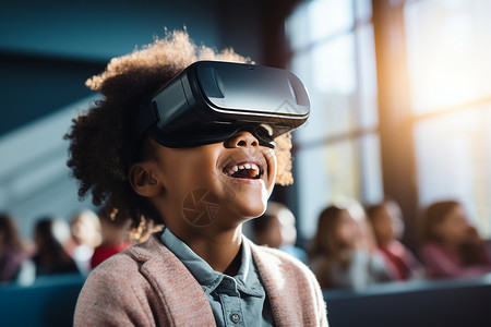 未来科技感虚拟教育背景图片