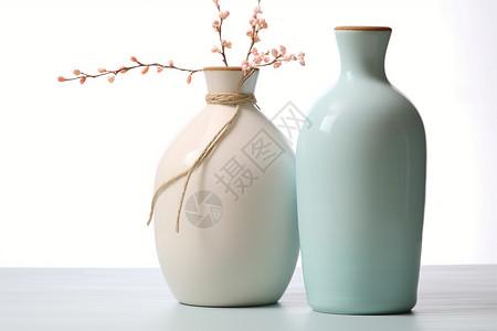 时尚简约的花瓶装饰背景图片