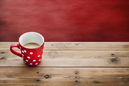 木板上的咖啡背景图片