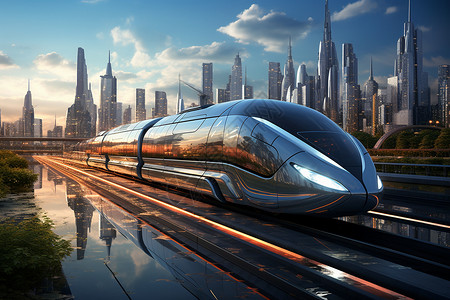 未来的高科技列车设计图片
