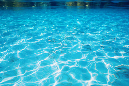 碧蓝波光温泉游泳池背景图片