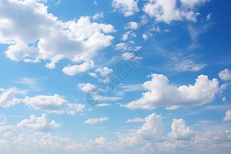 阳光明媚云天空中的白云背景