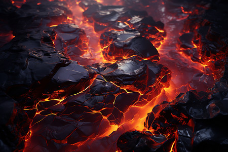 火山熔岩背景图片