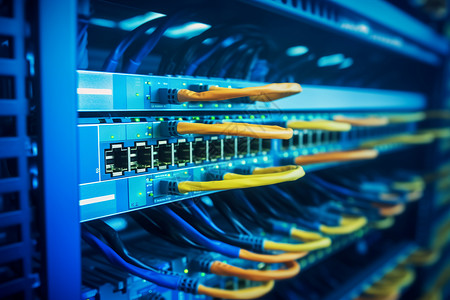 网络线网络数据中心服务器背景