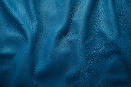 蓝色的皮革布料高清图片