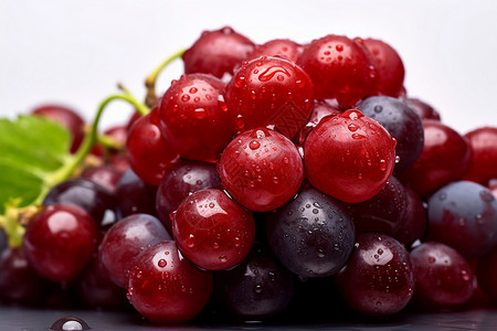 健康新鲜的葡萄背景图片