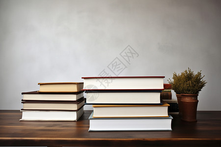 桌面上的教育书籍背景图片