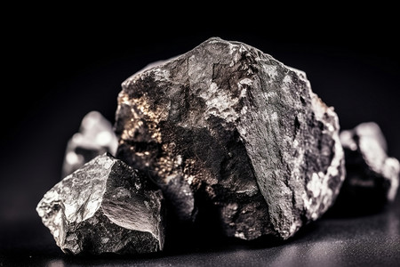 黑色的岩石黑矿石高清图片
