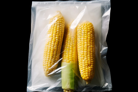 玉米封装密封袋封装的高清图片