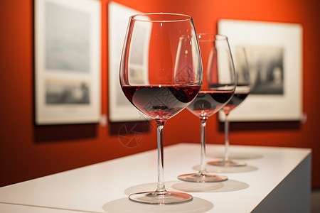 三个相框素材红酒的艺术背景
