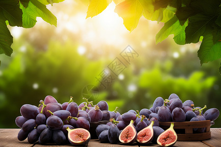成熟的水果葡萄图片