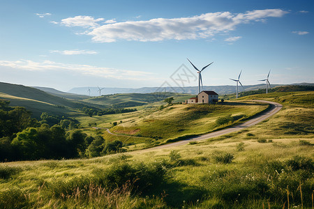 巨型风力发电机图片