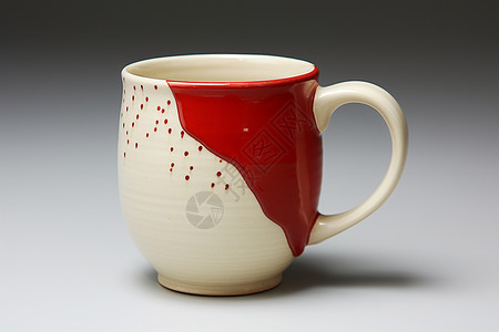 手工制作的陶瓷杯背景图片