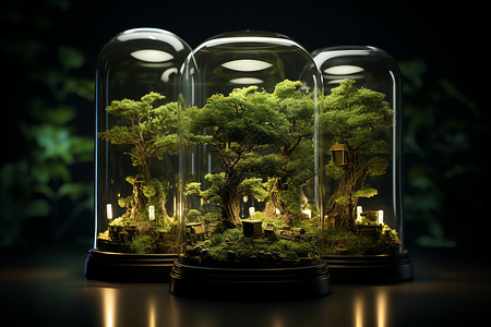 透明玻璃罩环保之光树园玻璃穹顶设计图片