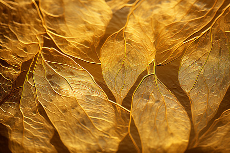 黄色叶子的背景背景图片
