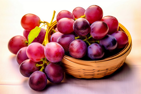 多汁熟透的葡萄背景图片
