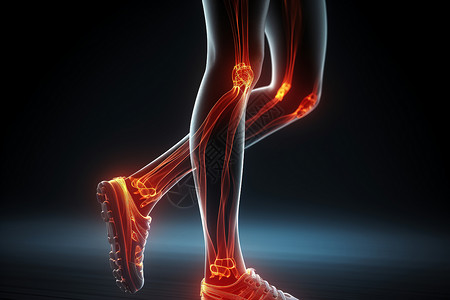 身体肌肉腿部关节图设计图片