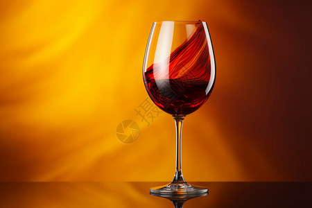 红酒与黄色光影背景图片