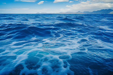 水泡沫海洋之波涛汹涌背景