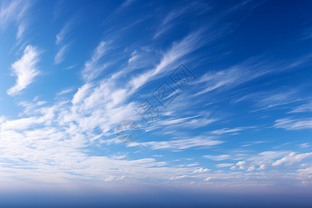天象观测蓝天白云背景