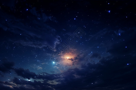 深邃夜空唯美的星空背景