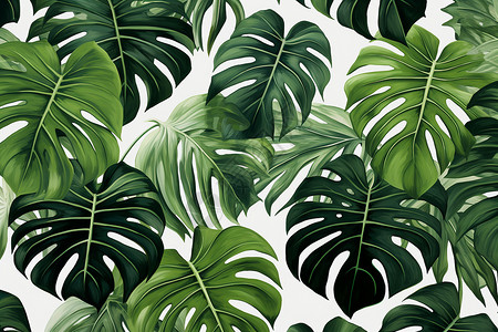 繁茂的热带植物高清图片