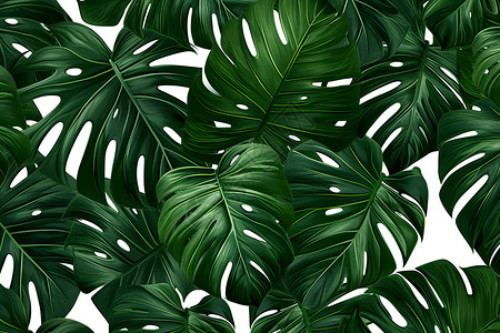龟背叶麻叶热带风情的植物背景
