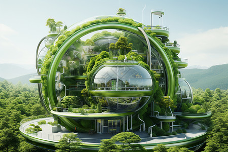 可持续发展建筑山间可持续发展环保工厂建筑设计图片