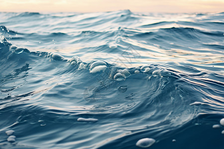 水波水浪海洋中扬起的水浪背景