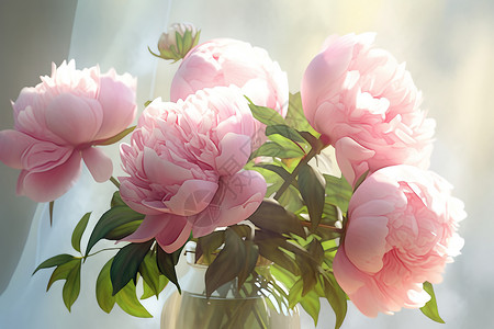 粉色的美丽花朵背景图片