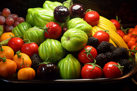 美食艺术果蔬盛宴高清图片