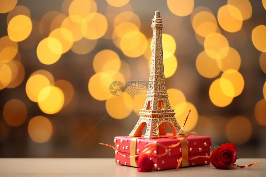 巴黎浪漫礼物图片