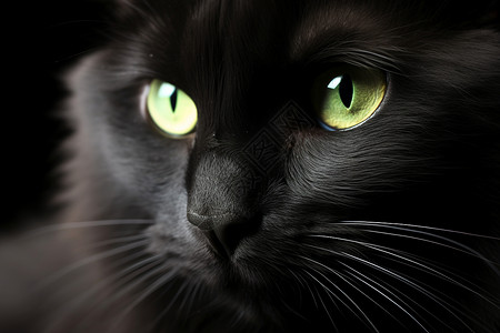 奇妙的黑猫图片